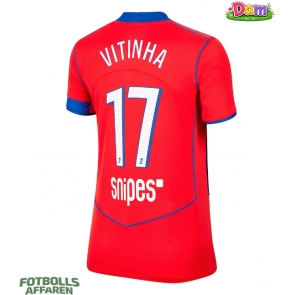 Paris Saint-Germain Vitinha #17 Tredje Tröja Kvinnor 2025-26 Kortärmad